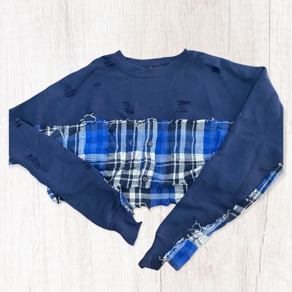 LF Tops - LF furst of a kind vintage crop sweatshirt